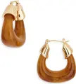 Tasha Resin Hoop Earrings in Clear at Nordstrom Rack | Nordstrom Rack