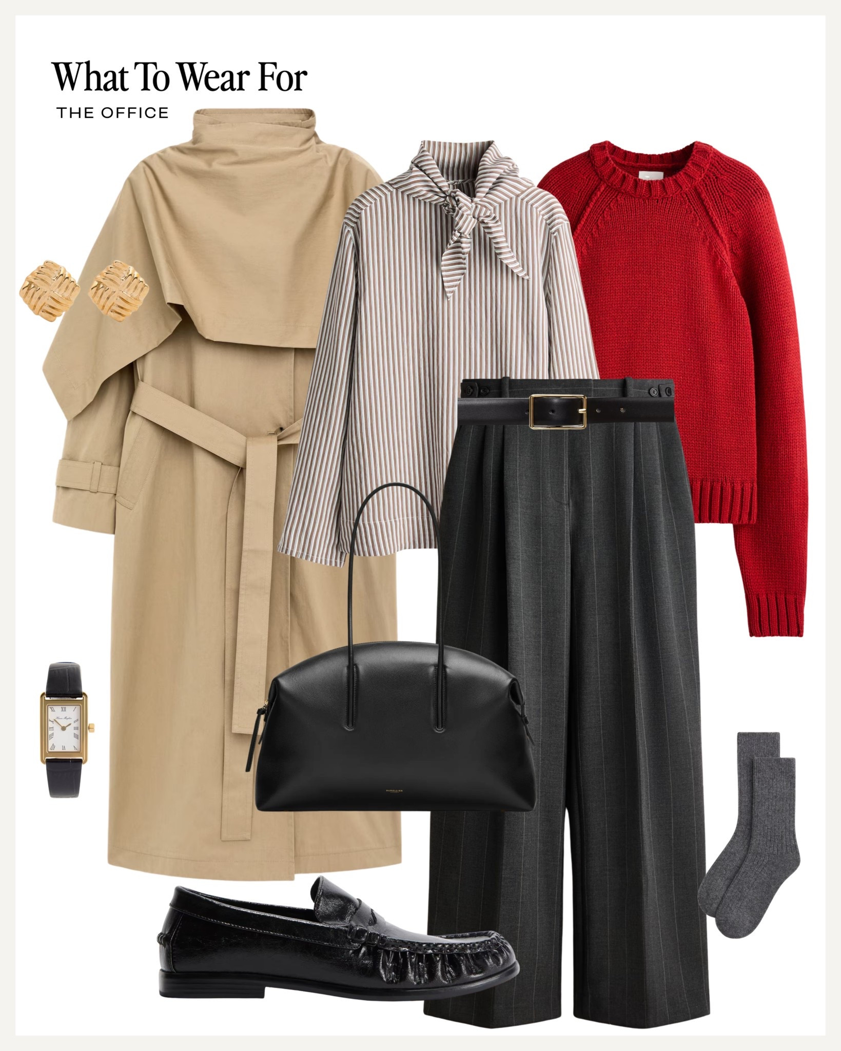 The Office 💻 

Workwear looks / trench coat / pop of colour 

#LTKwinter #LTKworkwear #LTKuk