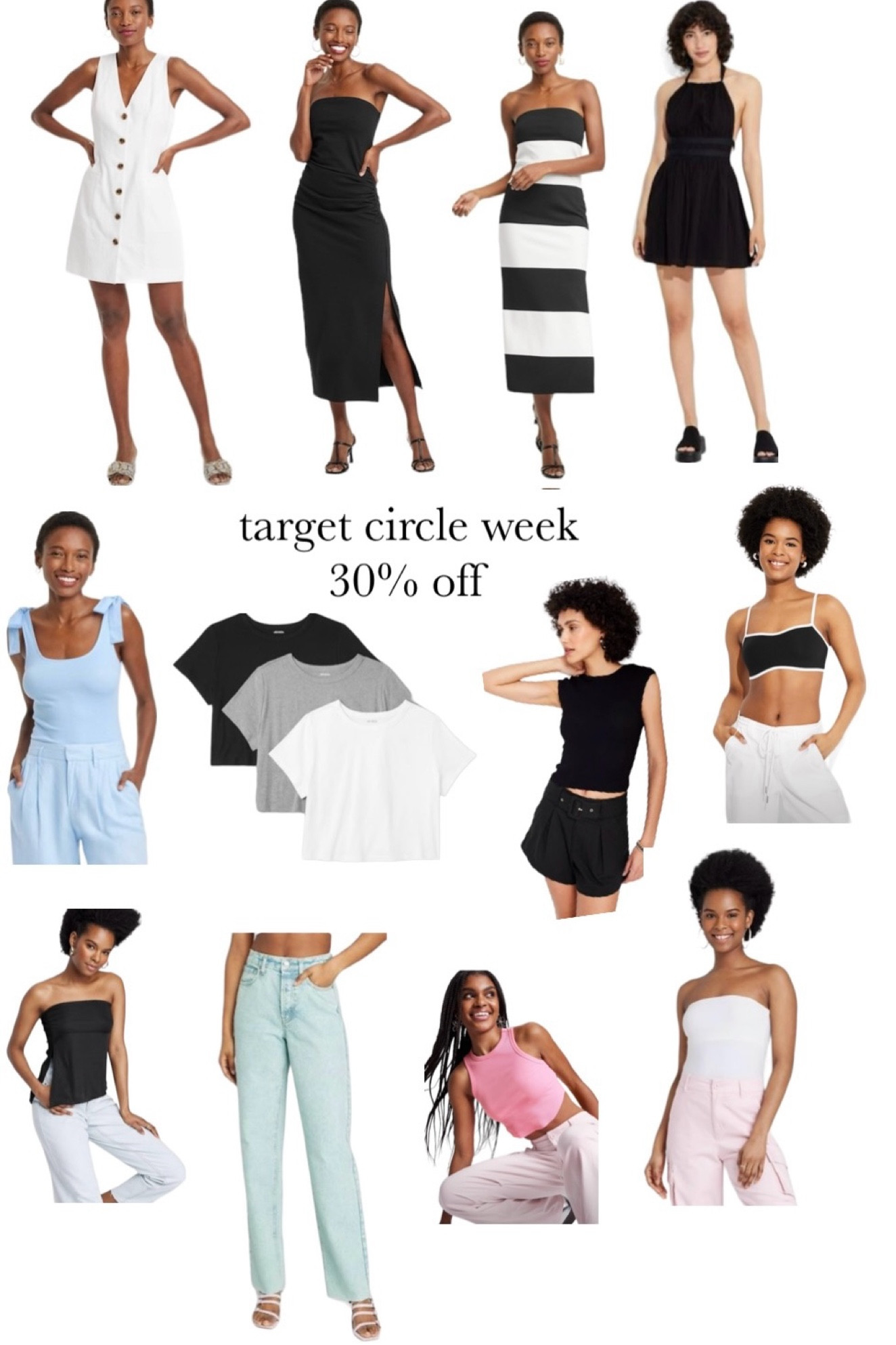 target circle week 30% off tees, tanks and dresses 

#LTKFindsUnder50 #LTKSaleAlert #LTKSummerSales
