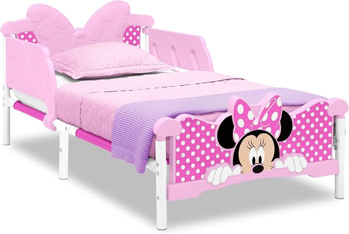 Delta Children Minnie Mouse 3D Toddler Bed, Pink | Amazon (US)