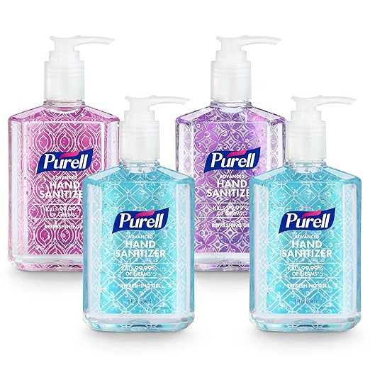 Purell Advanced Hand Sanitizer Refreshing Gel Design Series, Clean Scent,Clear, 8 Fl Oz Pump Bott... | Amazon (US)