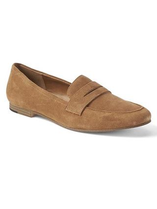 Gap Womens Soft Leather Loafer Caramel Suede Brown Size 10 | Gap US