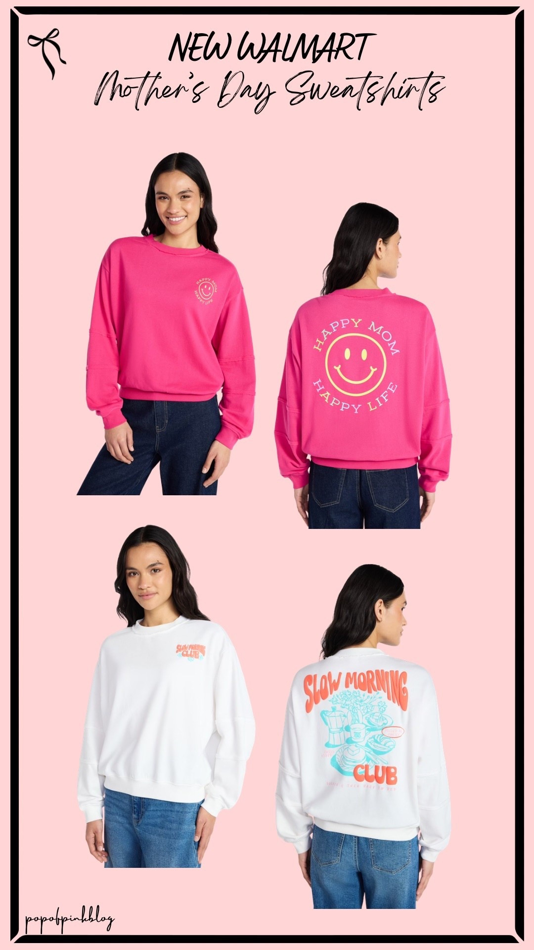 New Walmart💗 Mother’s Day Sweatshirts!
Mother’s Day sweatshirt
Pink sweatshirt
Happy face sweatshirt
Walmart sweatshirt
Walmart finds 

#LTKMothersDay #LTKootd #LTKmomlife