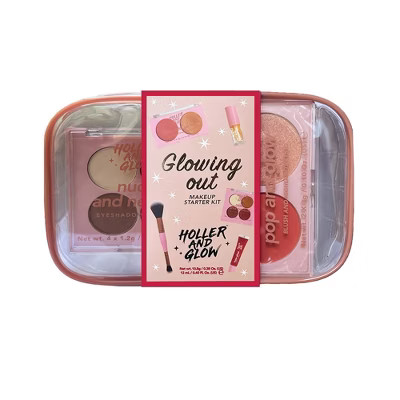 Holler and Glow Glowing Out Cosmetic Gift Set - Pink - 5pc | Target