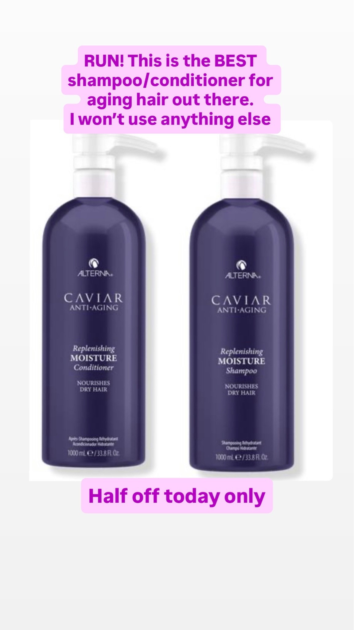 If you have menopausal hair, or dry frizzy hair, this is the combo you’ll love. #shampoo #beautyover50 #alterna

#LTKOver40 #LTKSaleAlert #LTKBeauty