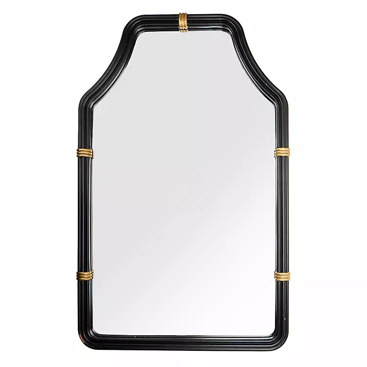 Avery Black and Gold Arch Wall Mirror | Kirklands
