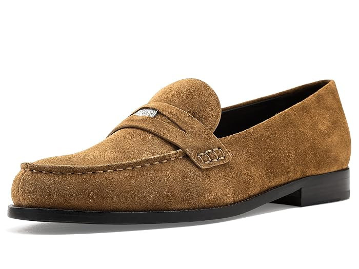 Tory Burch Classic Penny Loafer Women's Flat Shoes Perfect Black : 9 M, Leather | Zappos.com