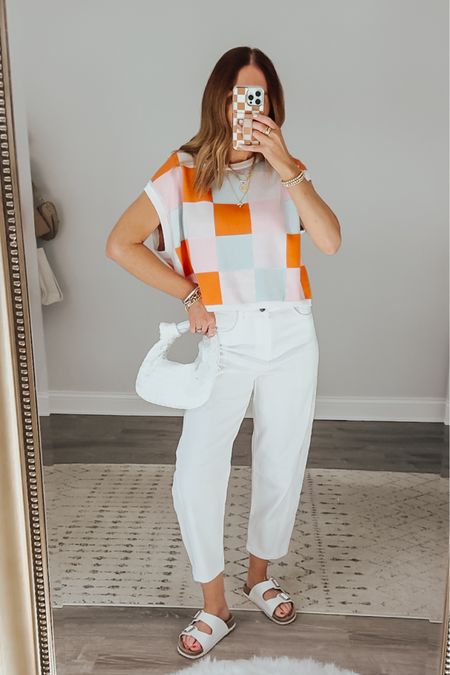 Color block sweater medium 
White barrel jeans mediumm

Amazon haul, Amazon try on, Amazon fashion, Amazon unboxing, look for less, barrel jeans, denim dress, barrel overalls, Amazon fashion 2024, cargo jeans, quilted backpack, white jeans, casual summer outfit 


#LTKSeasonal #LTKFindsUnder50 #LTKStyleTip