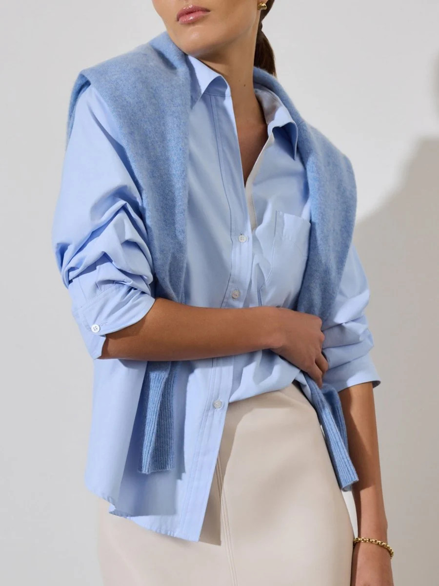 Women's Pia Shirt in Oxford Blue | Brochu Walker | Brochu Walker