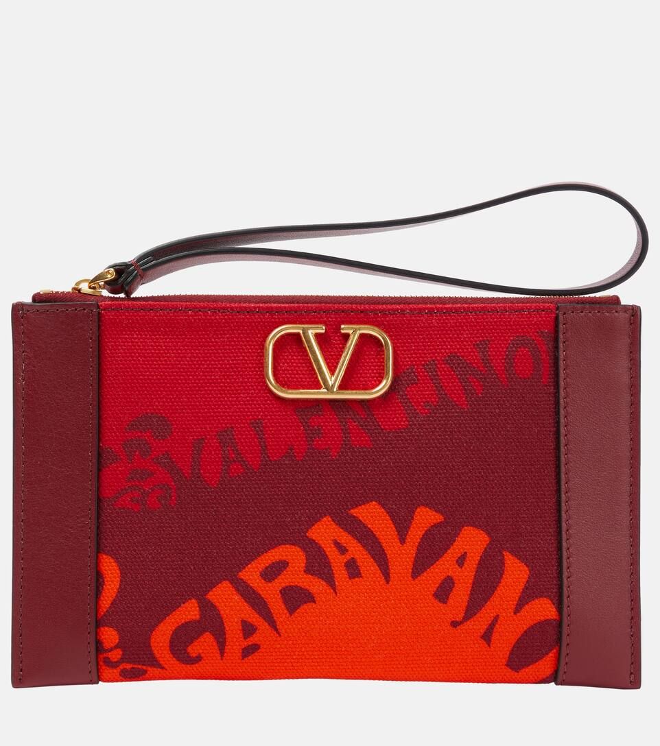 Exclusive to Mytheresa – VLogo Medium canvas pouch | Mytheresa (US/CA)