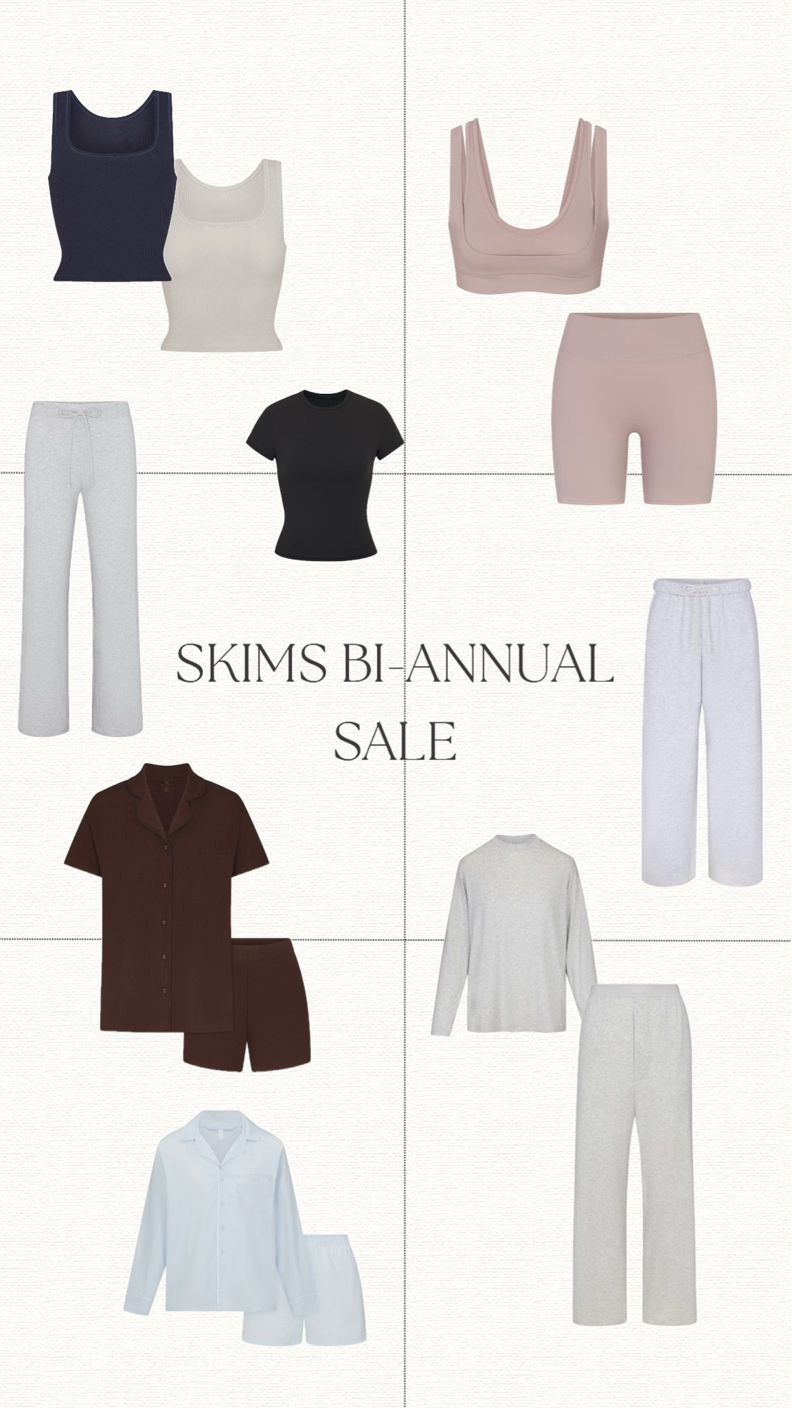 SKIMS bi annual sale is here!! 👀 #skims #basics #inso #finds #sweat #tank #loungewear #ltkfinds #ltksale #skimssale #summer #seasonal #sleepwear #ltkstyle #inspo #ltklounge #ltkbasics #ltksale

#LTKootd #LTKSaleAlert #LTKgrwm
