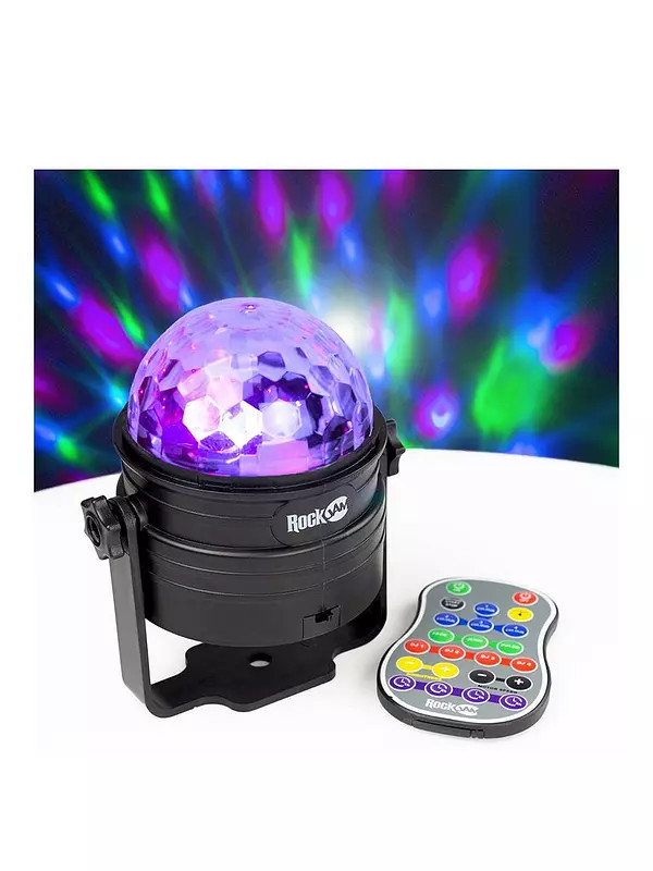 RockJam Rechargeable Wireless Party Lights 6Watt LED Sound Activated Disco Ball with Remote Contr... | Very (UK)