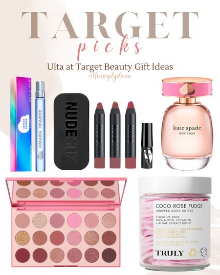 Ulta at Target gift picks! Genuinely so excited for these products. 👀💕

| Target | Kate Spade | perfume | eau de parfum | fragrance | Ariana Grande | Ulta | makeup | beauty | eyeshadow | body butter | skincare | gift guide | gifts for her | lipstick | Valentine’s Day | 

#LTKunder100 #LTKGiftGuide #LTKbeauty