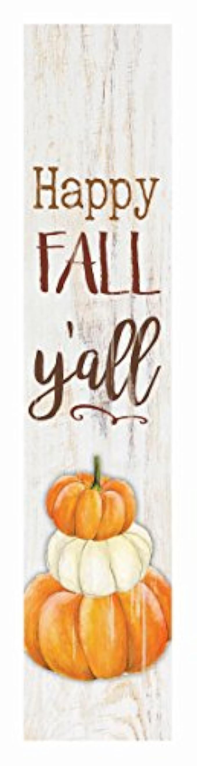 P Graham Dunn Happy Fall Y'all Pumpkins Rustic 1.5 x 7.5 Inch Wood Vertical Tabletop Block Sign | Amazon (US)