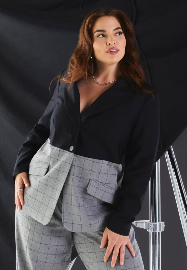 Colorblock Blazer | Eloquii