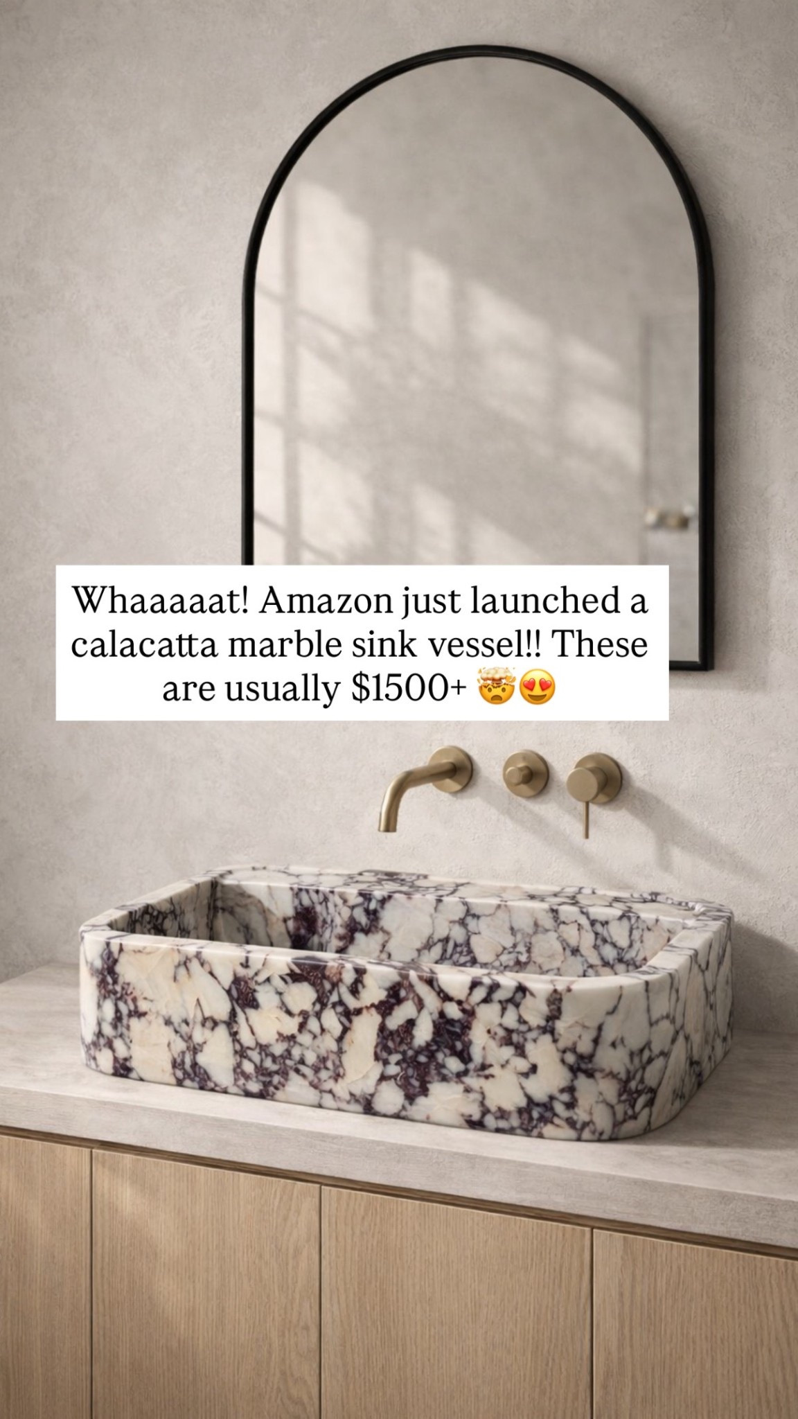 How amazing is this new Amazon marble sink vessel 😍🤯🙌🏻

#LTKSaleAlert #LTKHome