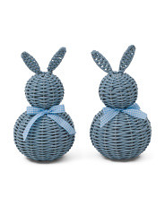 Set Of 2 Woven Bunnies With Gingham | Easter | Marshalls | Marshalls