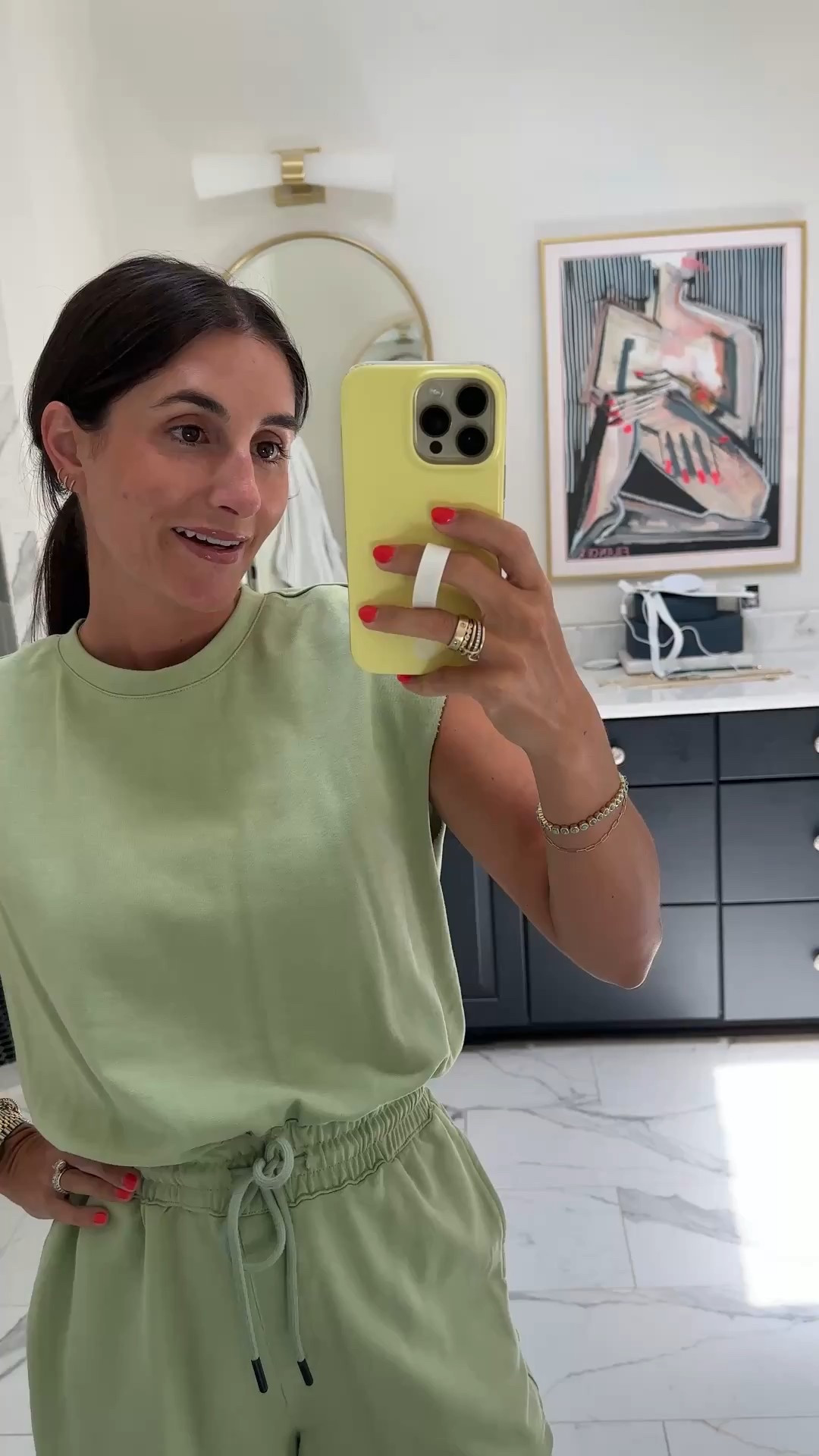 One of my all time favorite Amazon finds! Perfect for postpartum, chasing around littles, etc.! In a small  