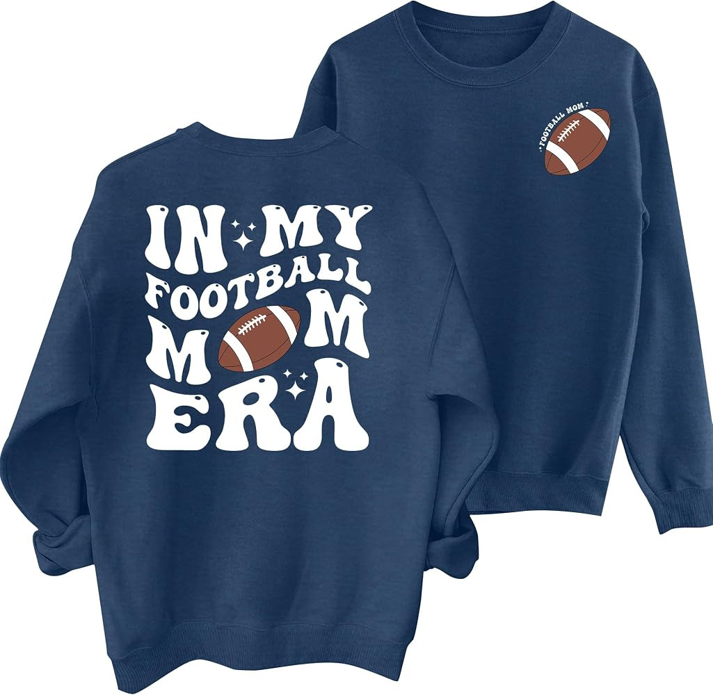 ELDPS Football Mom Sweatshirts for Women: In My Football Mom Era Shirt Game Day Gifts | Amazon (US)