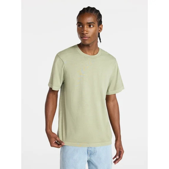 No Boundaries Standard Fit Cotton Tee with Short Sleeves, Men's and Big Men's XS-5XL | Walmart (US)