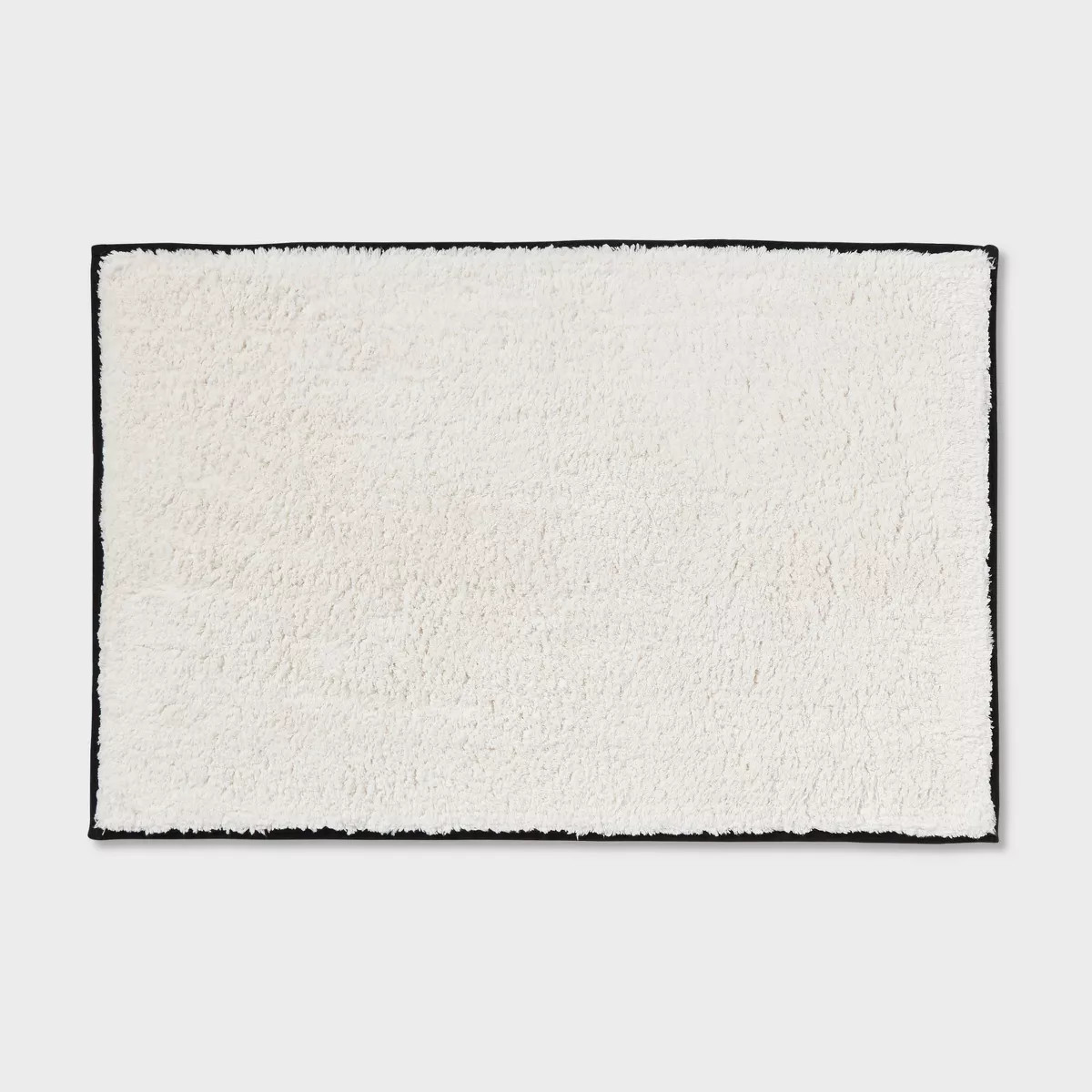 24"x36" Oversized Border Bath Rug Black/White - Threshold™ | Target