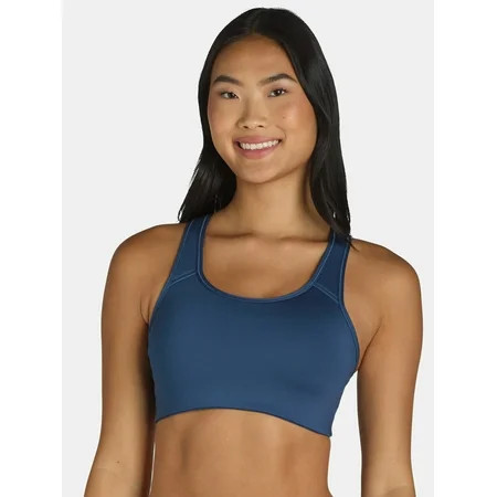 Avia Racerback Sports Bra for Women, Medium Support, S-3XL | Walmart (US)