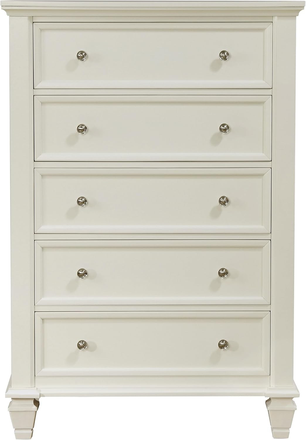 Coaster Home Furnishings - Sandy Beach - Wood - 5-Drawer Chest with Felt-Lined Top, Nickel Hardwa... | Amazon (US)