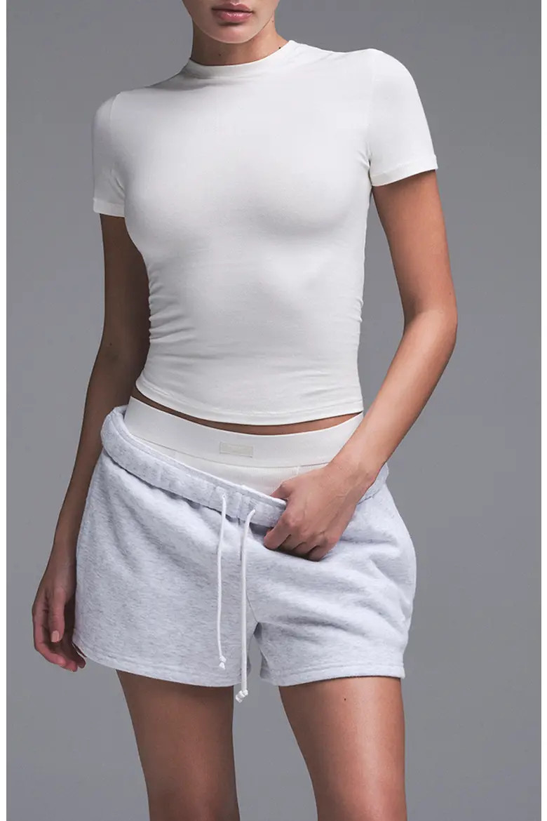 Crop Cotton Blend T-Shirt (Women) | Nordstrom | Nordstrom