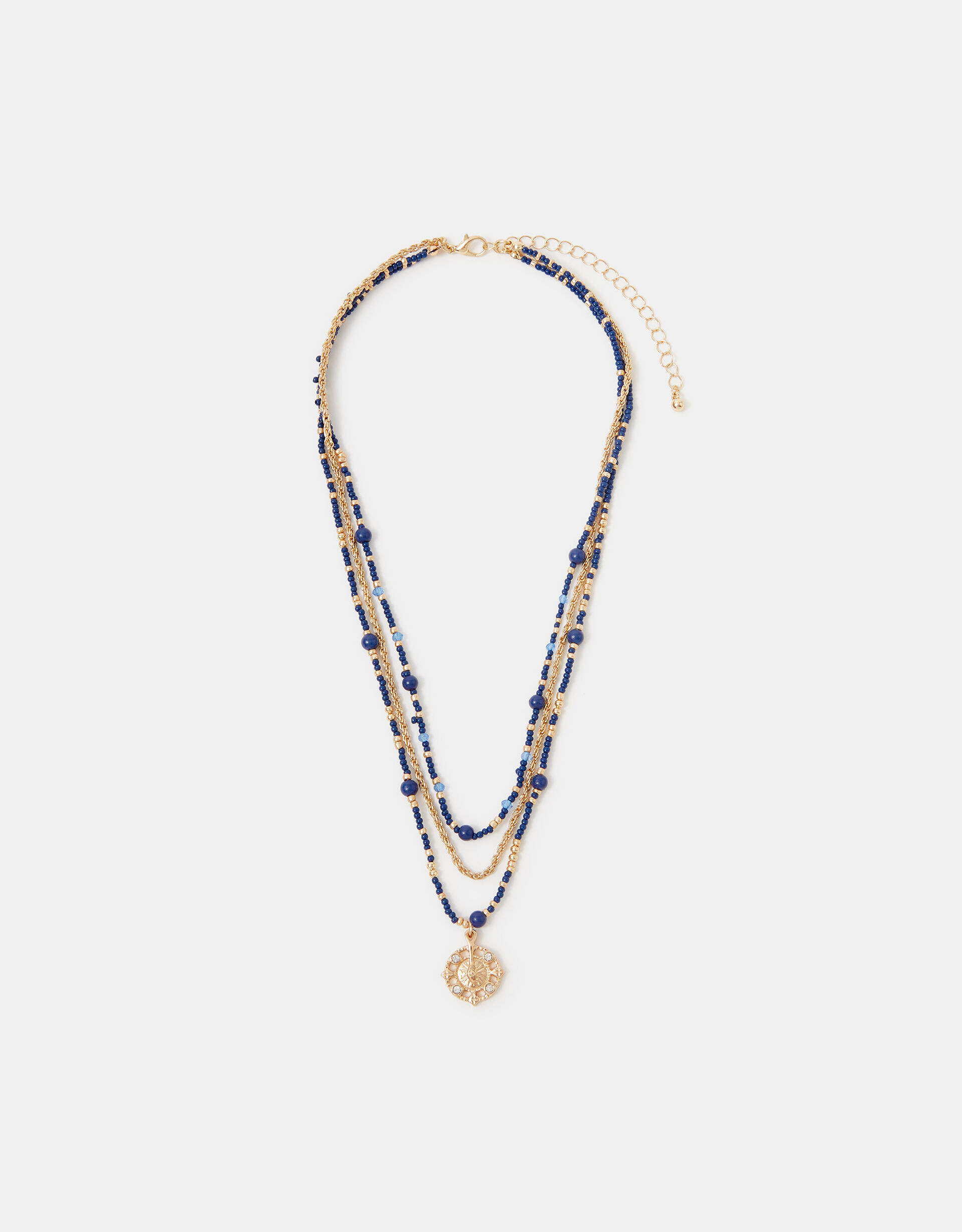 Layered Beaded Pendant Necklace | Accessorize (Global)