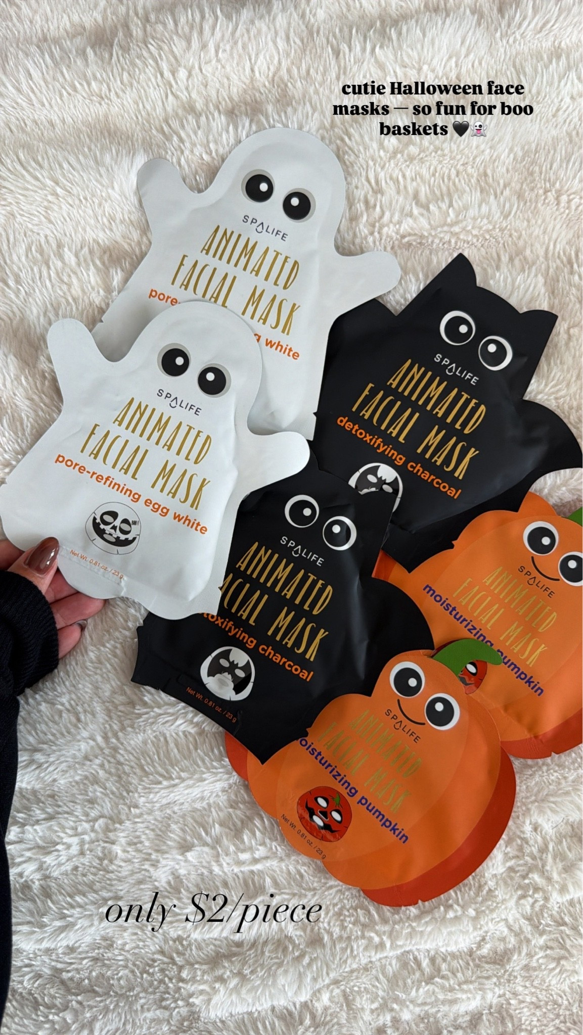 The most adorable Halloween face masks perfect for boo baskets! Only $2 👌🏼👻🖤

#LTKgrwm #LTKselfcare #LTKSaleAlert