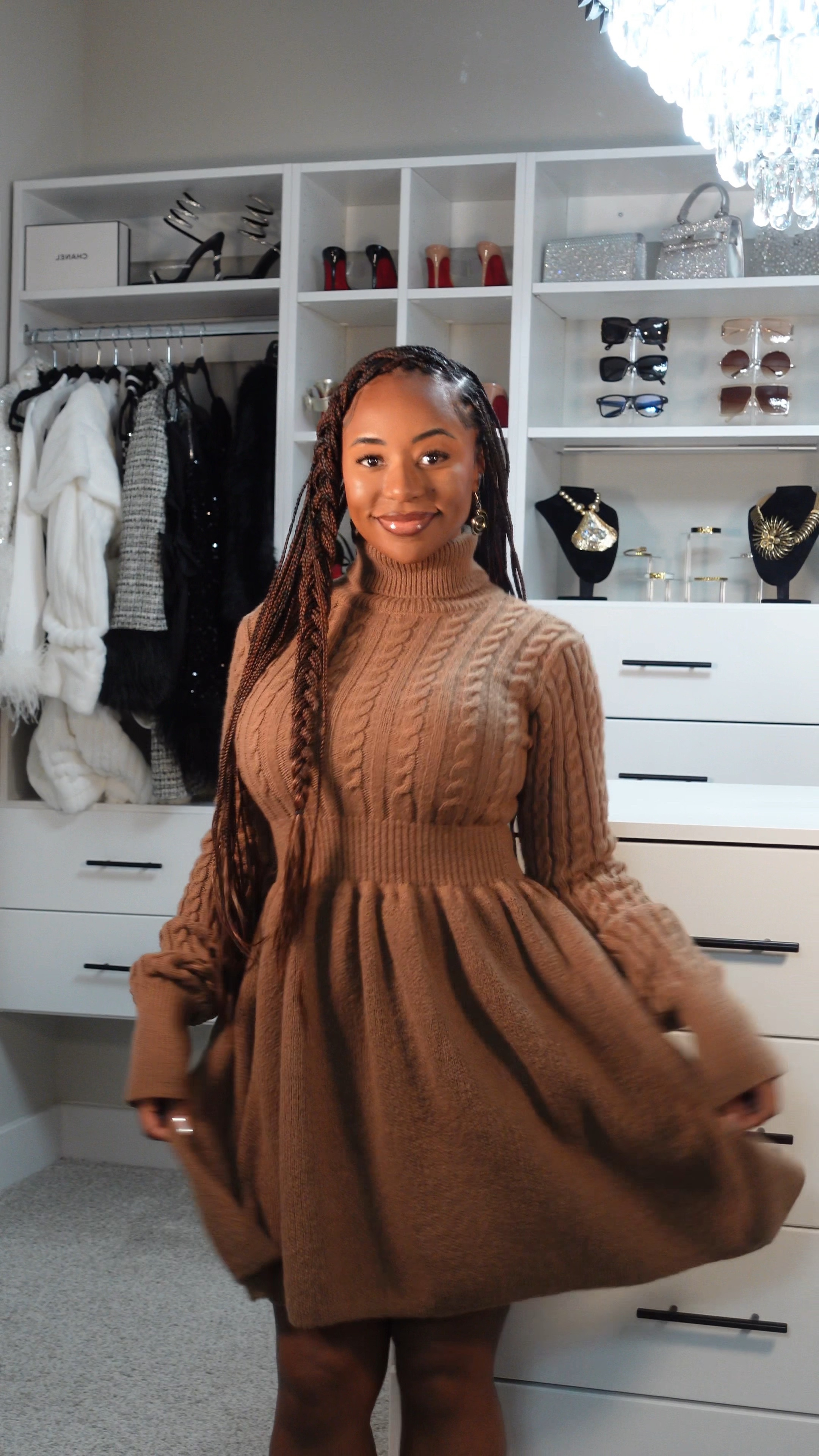 Cute and affordable sweater dress. Thick material. Perfect for the colder months. Truer to size.

#LTKVideo #LTKStyleTip #LTKFindsUnder50