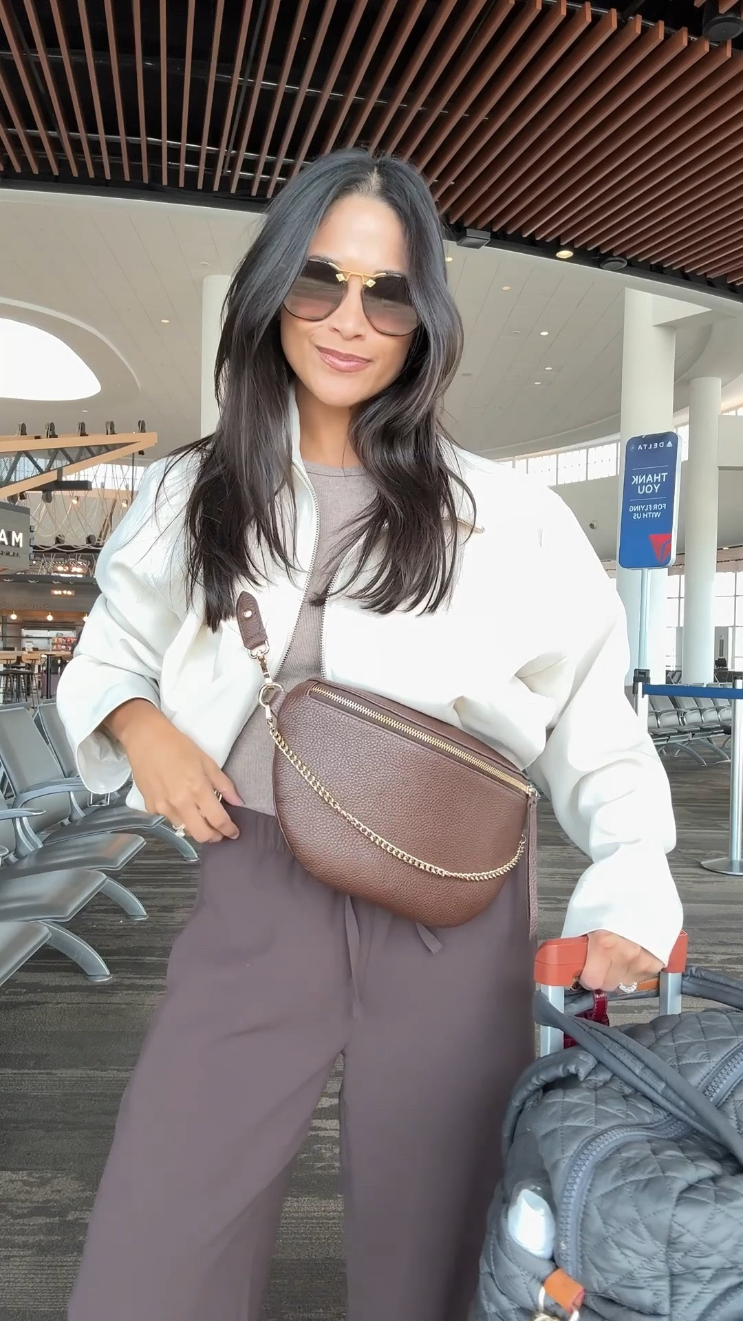 Linking my NYFW travel outfit for you here! These are the best wrinkle resistant pants  from @Aritzia! And I love how cropped this jacket is from @Zara! #nyfw

#LTKNYFW #LTKPetite

#LTKTravel