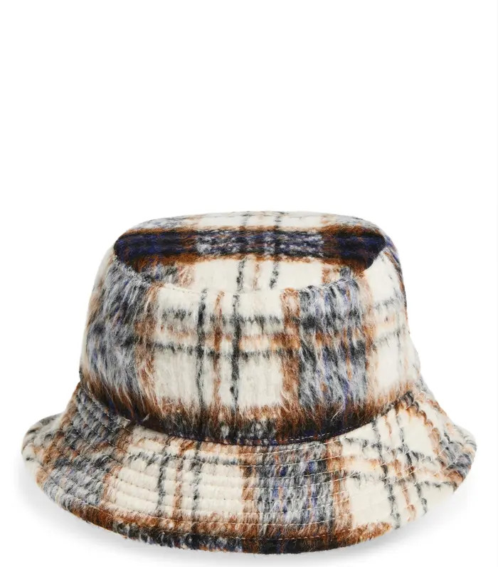 Melrose and Market Plaid Brushed Bucket Hat | Nordstromrack | Nordstrom Rack