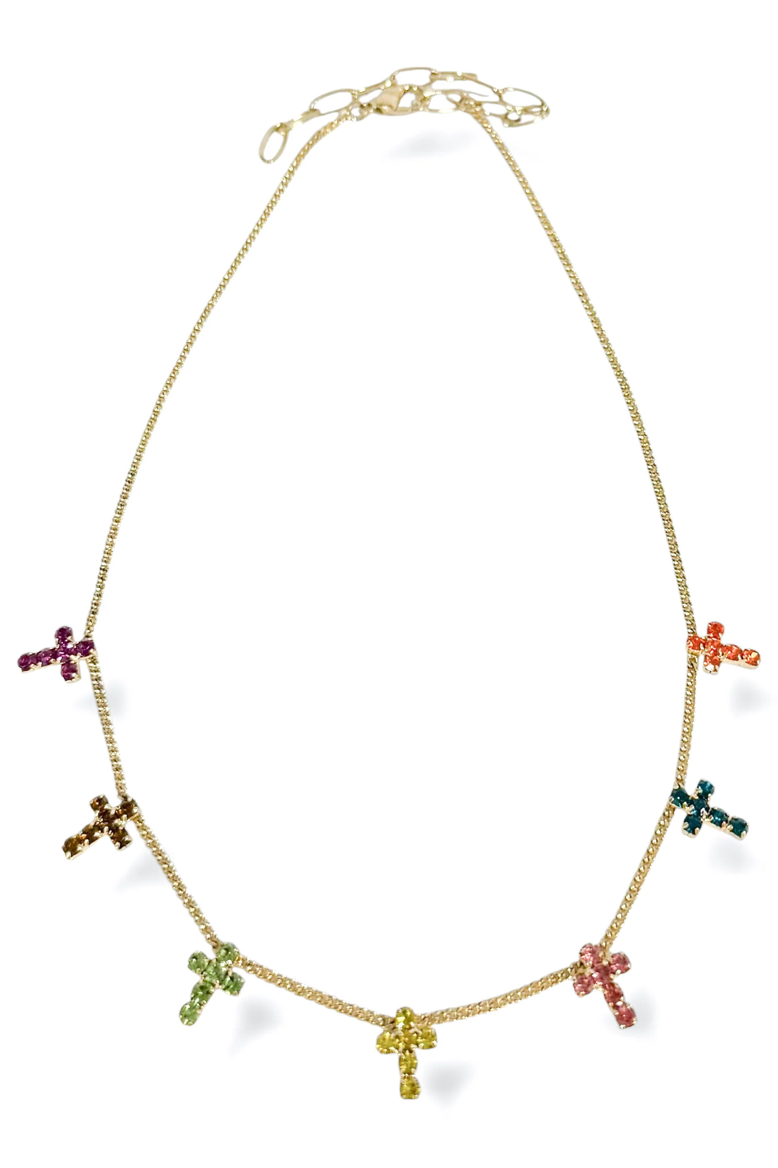 Sienna by TOVA Multi Cross Gold Multi Necklace | The Willow Tree