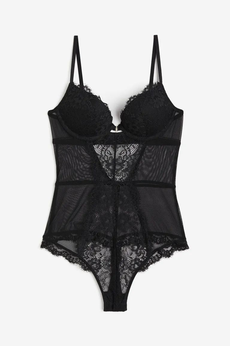 Lace super push-up thong body | H&M (UK, MY, IN, SG, PH, TW, HK)