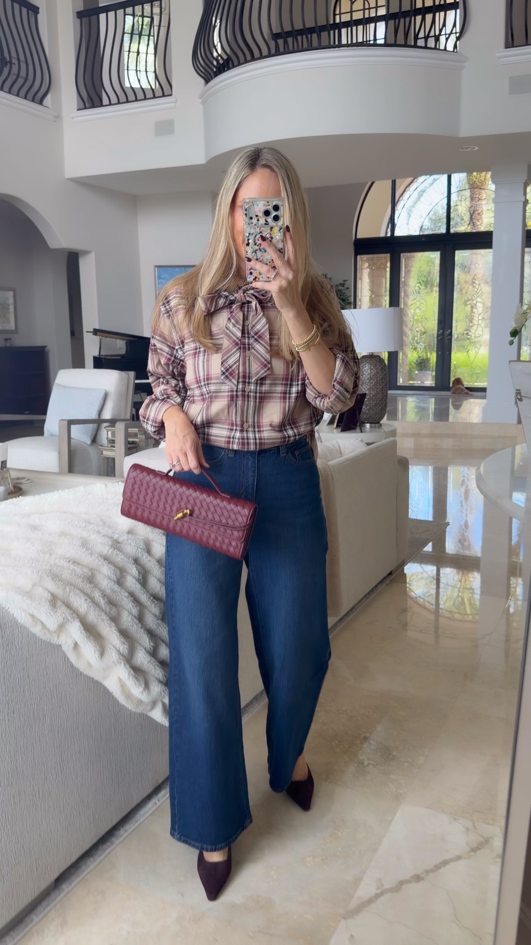 How’s your gorgeous? Are these Walmart fines. This plaid top is so soft and pretty. I’m obsessed. I’m wearing a small the white leg denim run a little bit small I’m wearing a four but wish I got a six.

#LTKootd #LTKOver40 #LTKSaleAlert