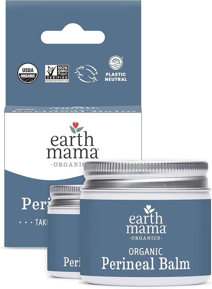 Earth Mama Organic Perineal Balm | Naturally Cooling Herbal Salve for Pregnancy and Postpartum Re... | Amazon (US)