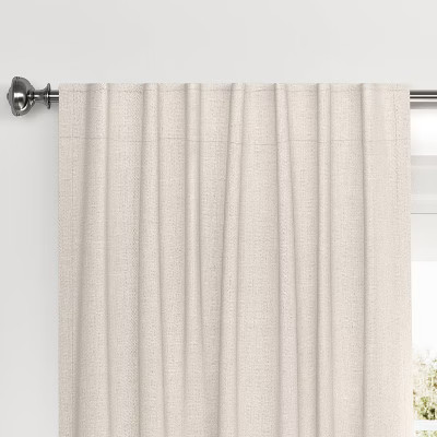 84"x50" Velvet Blackout Curtain Panel Cream - Threshold™ | Target