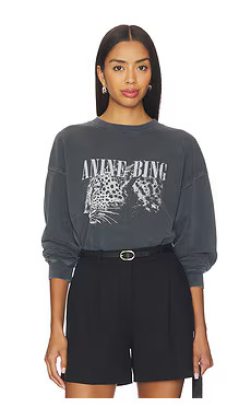Spencer Leopard Sweatshirt
                    
                    ANINE BING | Revolve Clothing (Global)