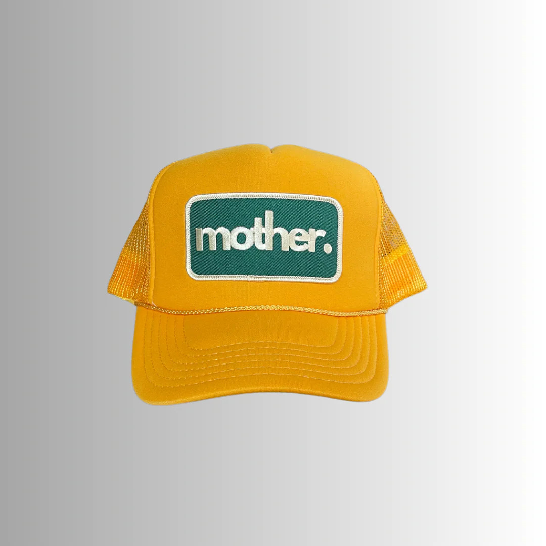 Mother Patch Trucker Hat - Yellow | Mother Hats