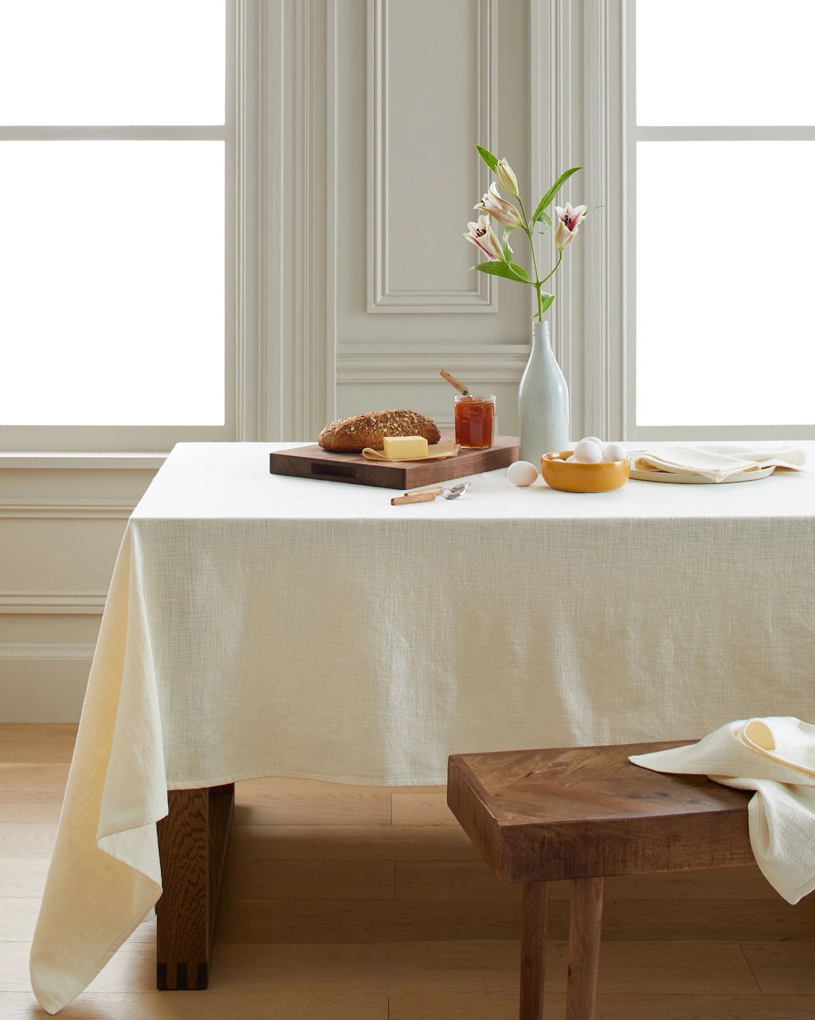 Organic Cotton Tablecloth in Dried Sage | Quince