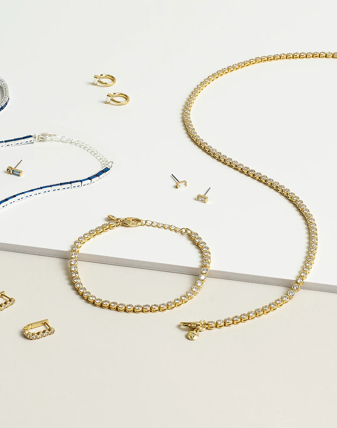The Tennis Collection Bezel Set Crystal Necklace | Madewell