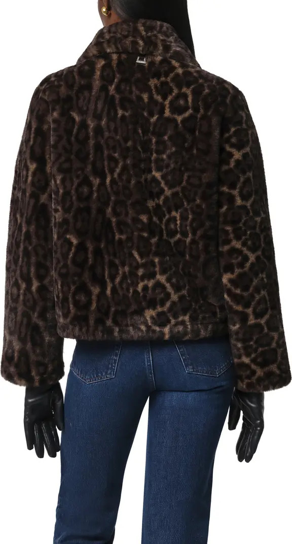 Elis Leopard Pattern Pluche™ Faux Fur Coat | Nordstrom