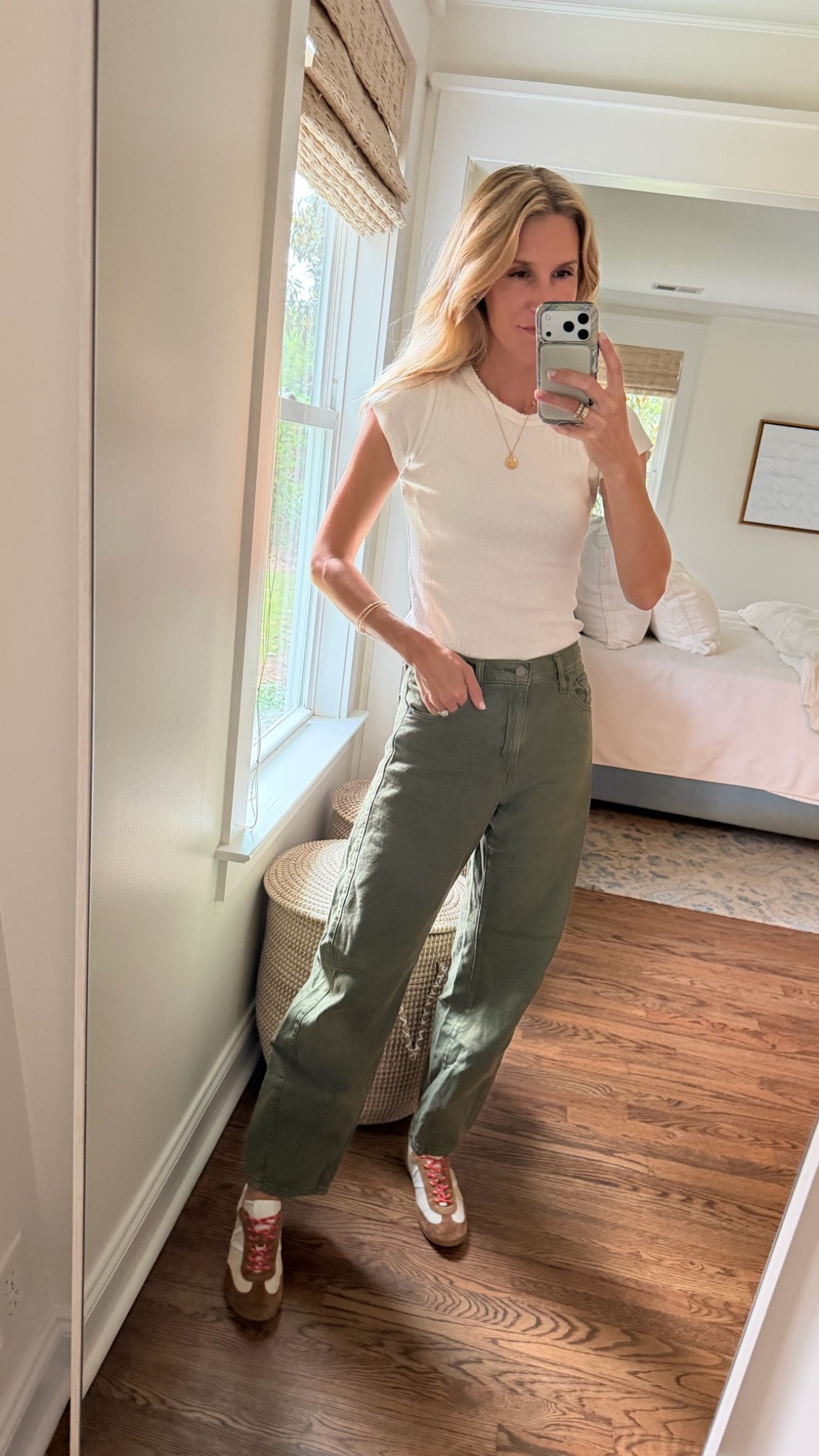 What I wore to a baseball game! This pointelle tshirt is a fave from last year and the cinched barrel jeans are so comfortable

#LTKSaleAlert #LTKTall #LTKSeasonal