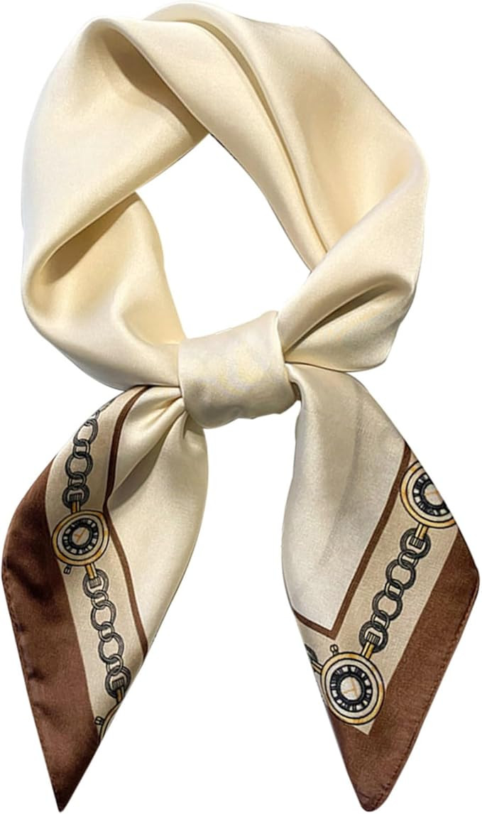 Dailyacc Hair Bandanas Scarf For Women Lightweight Fashion Neck Silk Satin Head Scarves For Sleep... | Amazon (US)