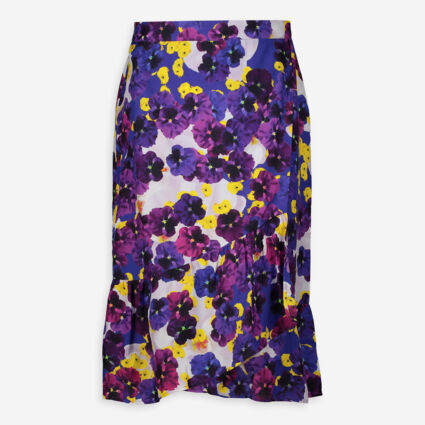 Purple Floral Skirt | TK Maxx
