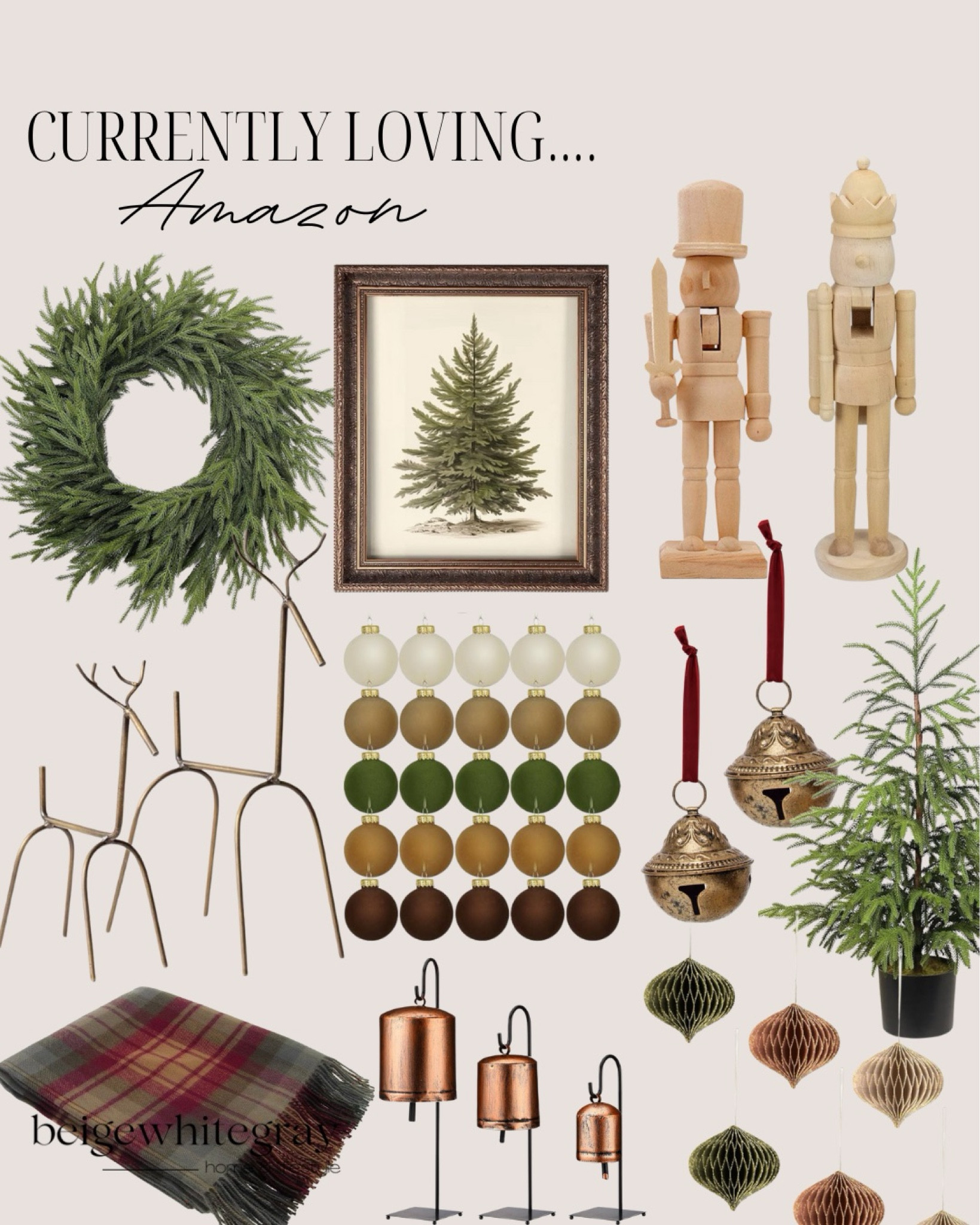 Amazon holiday / Amazon Christmas! From the tree print, to the cutest reindeer and bell ornaments, and outdoor decorative porch tree!

#LTKHome #LTKHoliday #LTKSeasonal