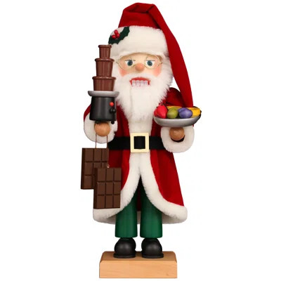 Christian Ulbricht Premium Nutcracker - Santa with Chocolate Fountain | Wayfair North America