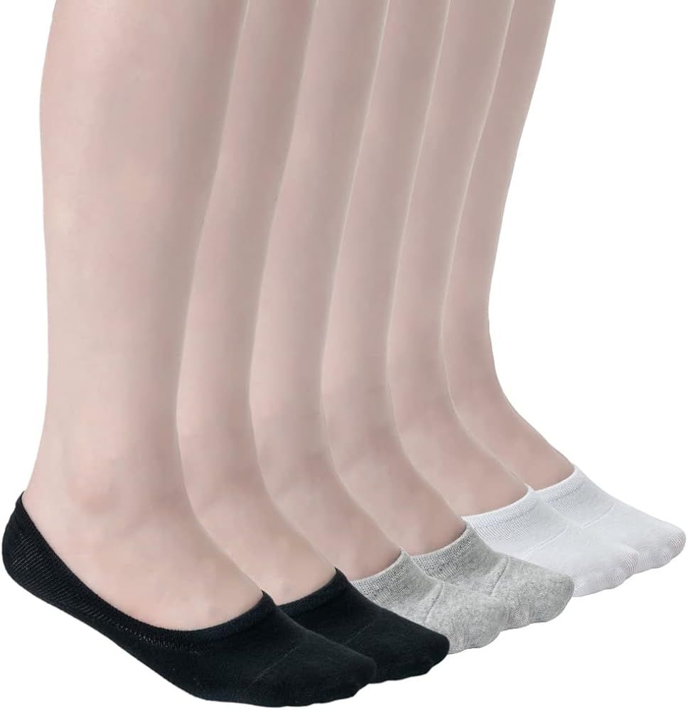 Losa Kute 6 Pairs Women’s Casual No Show Socks Anti-Slip Socks … | Amazon (US)