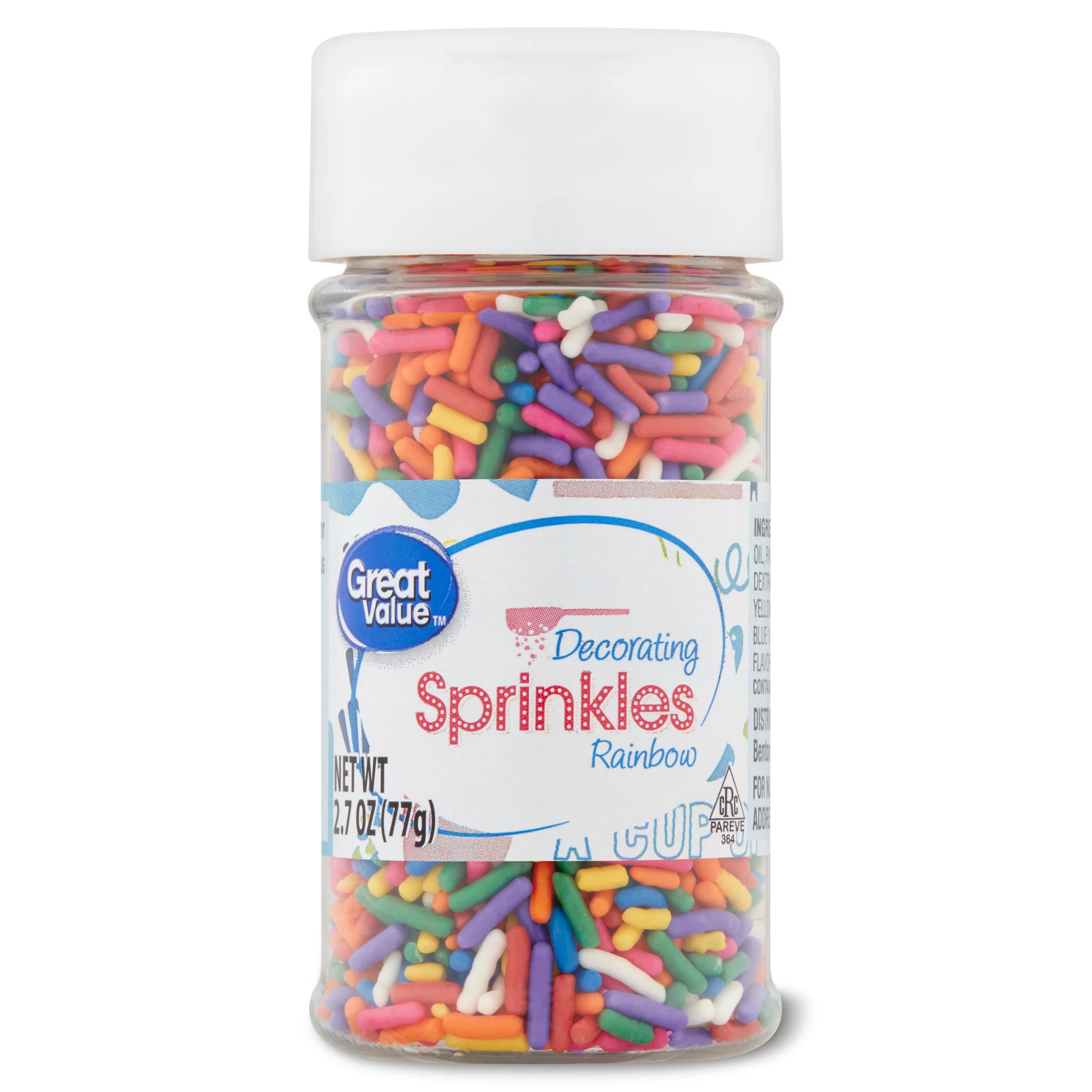 Great Value Decorating Rainbow Sprinkles, 2.7 oz | Walmart (US)